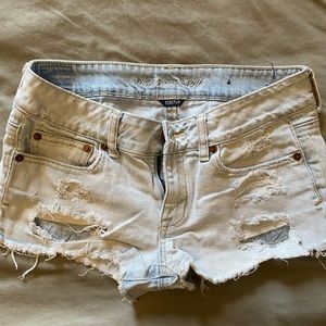 AE denim shorts